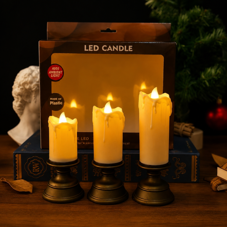 Vintage Flickering Flame LED Candle