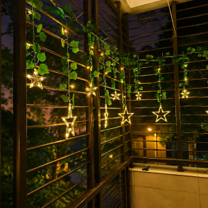 Leaf Moon & Star Fairy Light