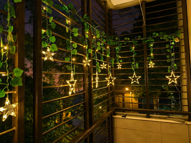 Leaf Moon & Star Fairy Light