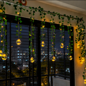 Wish Ball Leaf Curtain Light