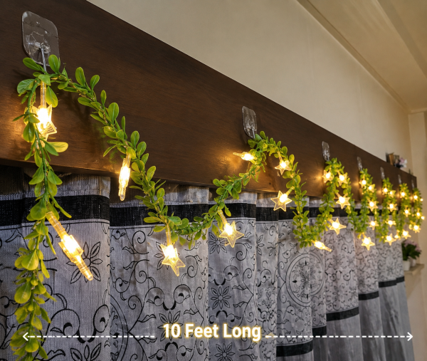 Green Leaf Star LED String Light