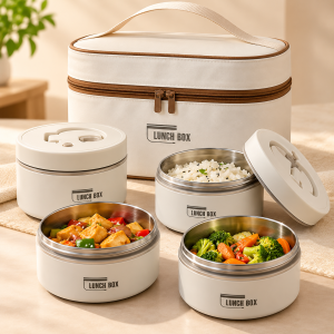ইনসুলেটেড Lunch Box কম্বো ৪ পিস